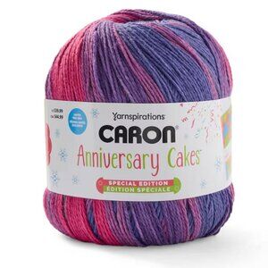 Caron Special Edition Anniversary Cakes Yarn NEW Jewels and Jolly Pink Purple